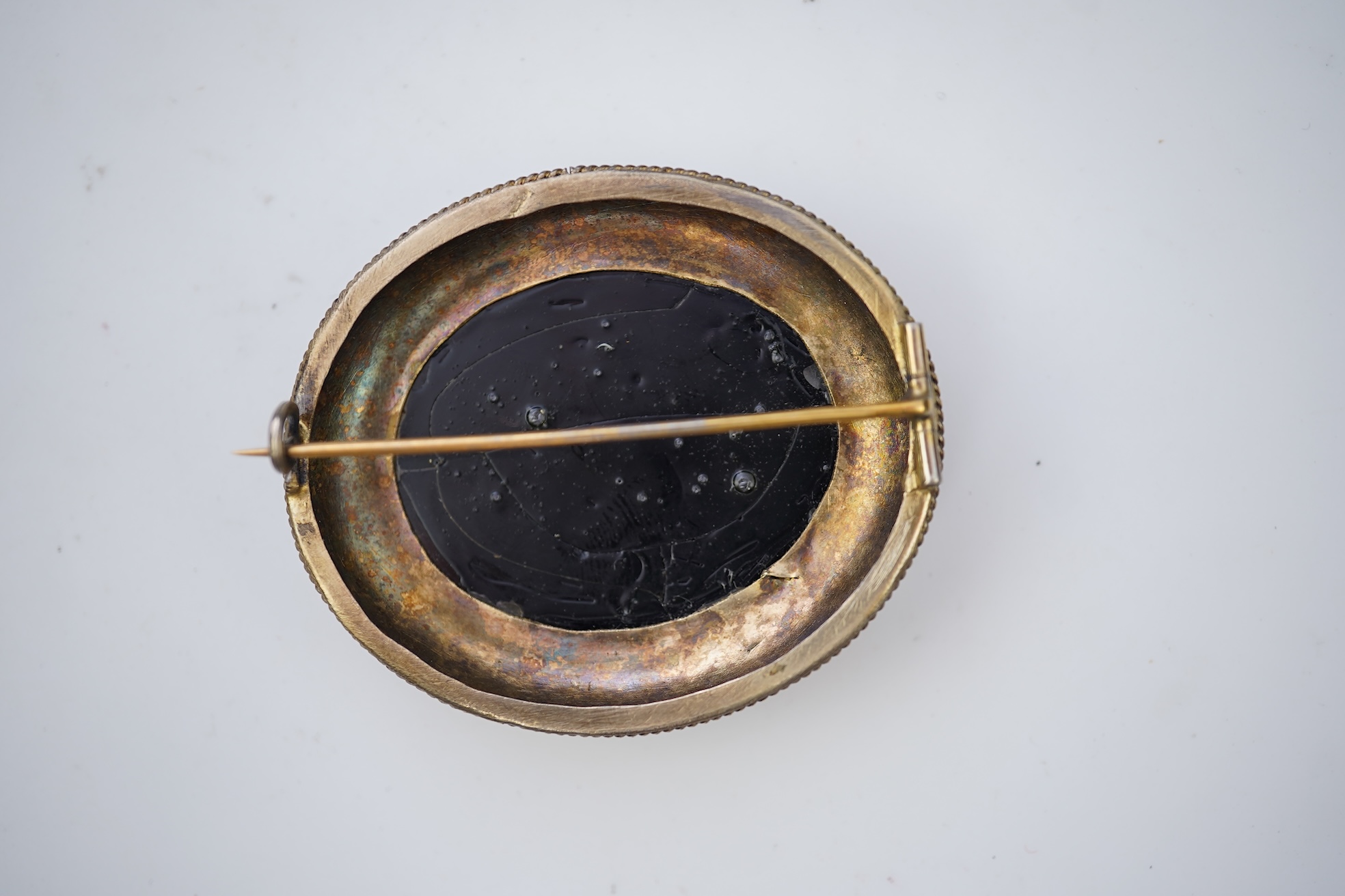 A micromosaic brooch, probably Italy, late 19th century